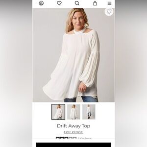 Free People Drift Away cold shoulder tunic